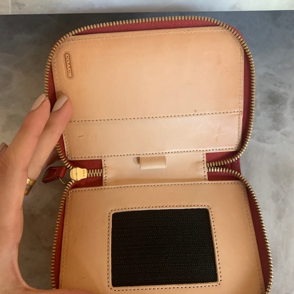 Coach Red Wallet Card Holder - Picture 3 of 4